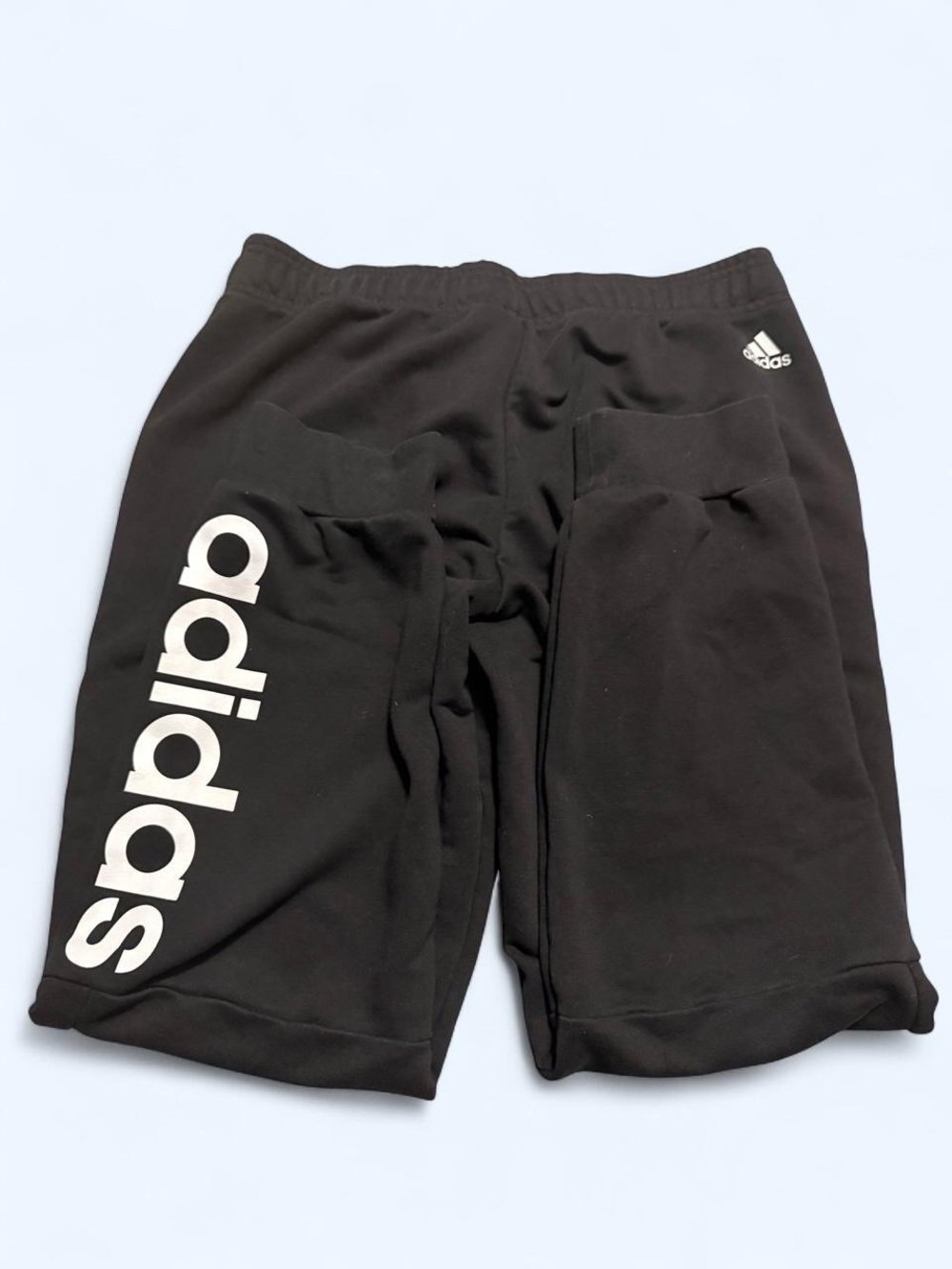 adidas Black Joggers with White Side Logo - Picture 2 of 3